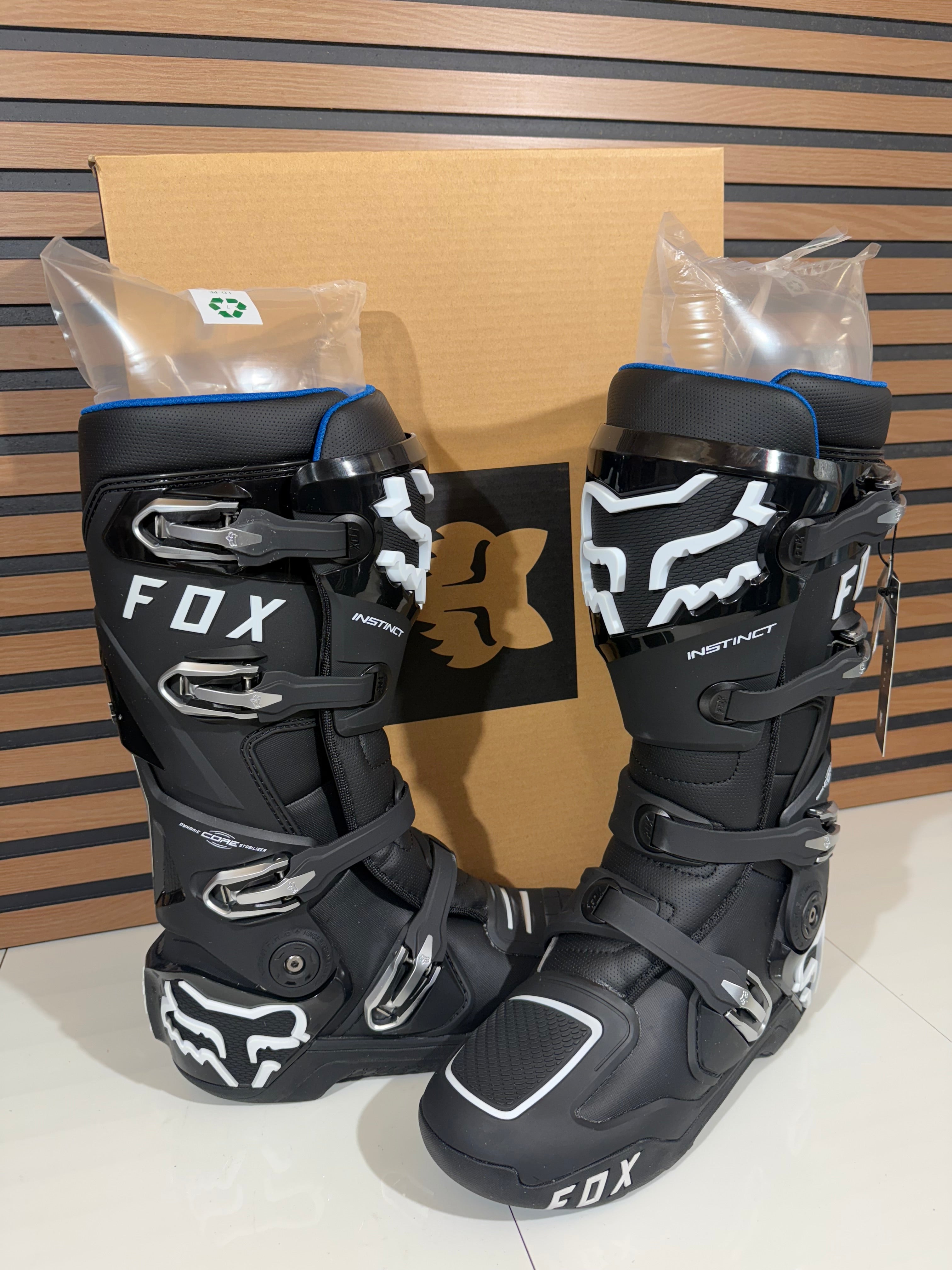 Fox Racing Instinct Motocross MX Boots Mens Size 11.5 Black / White