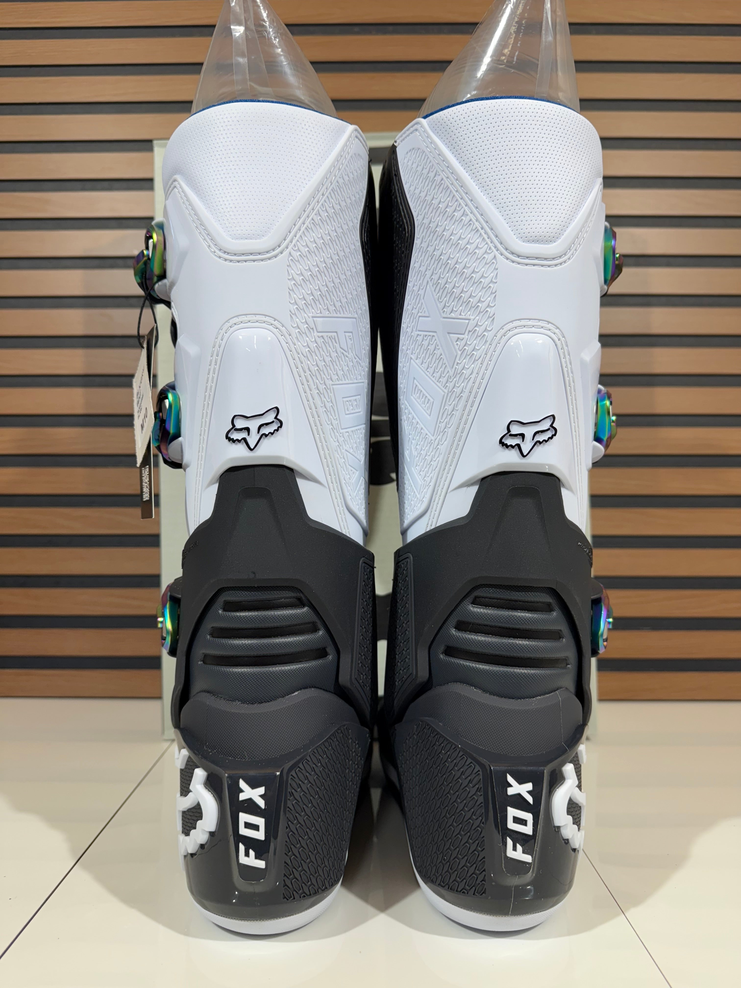 FOX Motion Boot Size 10 Black / Grey / White  Motocross Moto Boot