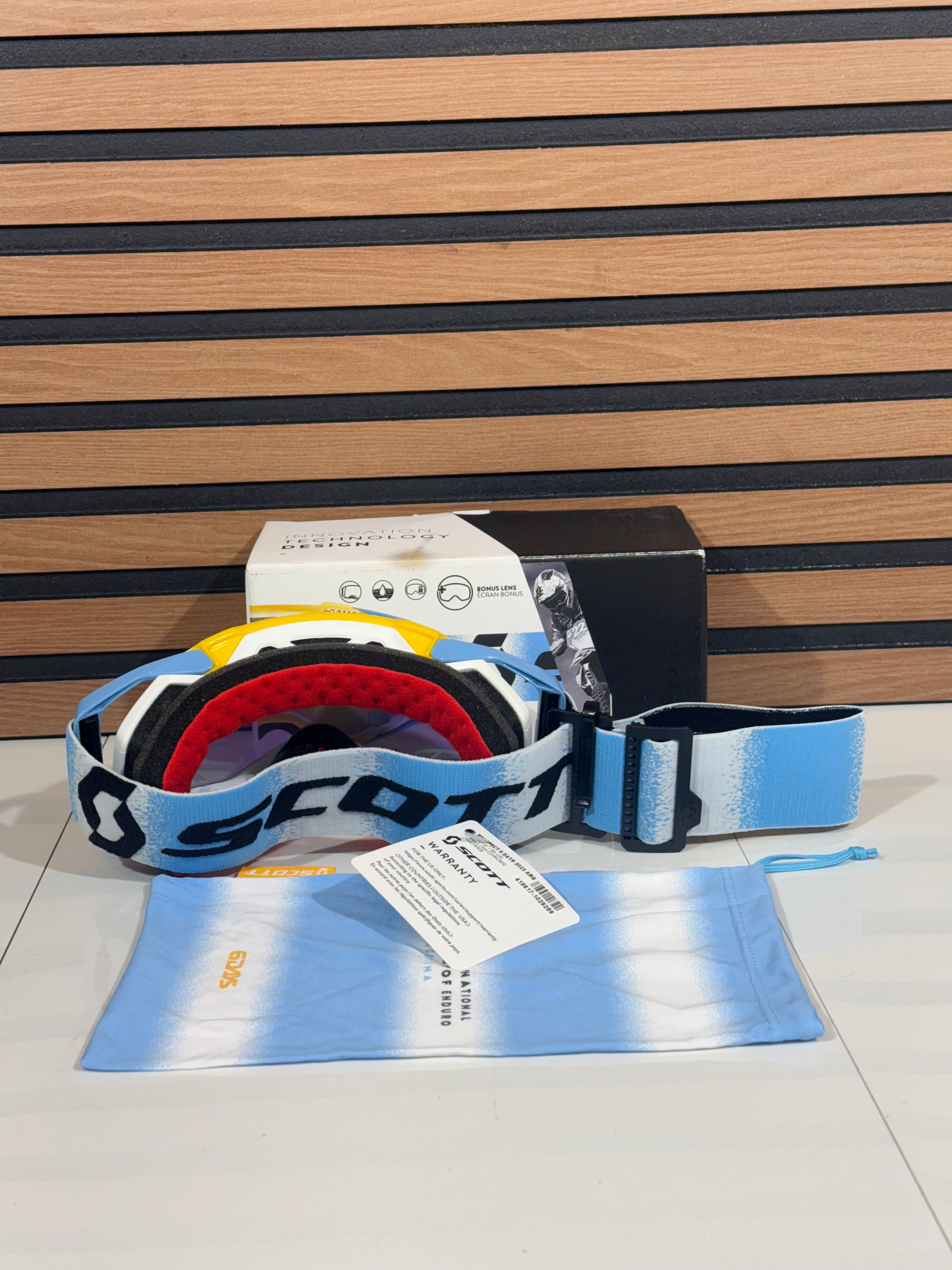 Scott Prospect Goggle 6 Days Yellow / Blue - Yellow Chrome Lens