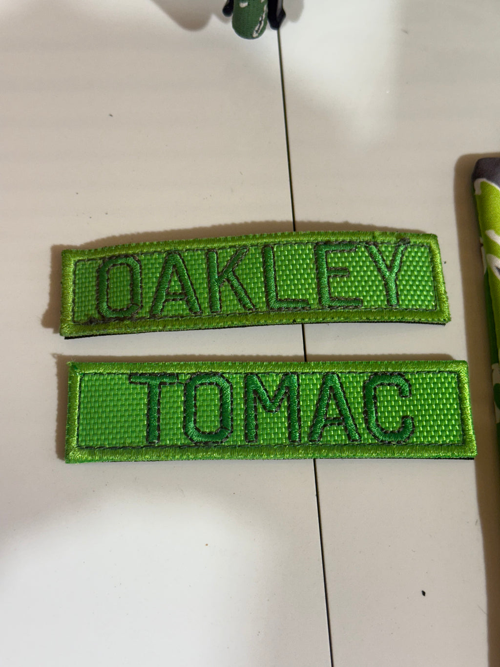 Used Rare Oakley Airbrake Eli Tomac Goggle “ Neon Camo ” - Clear Lens