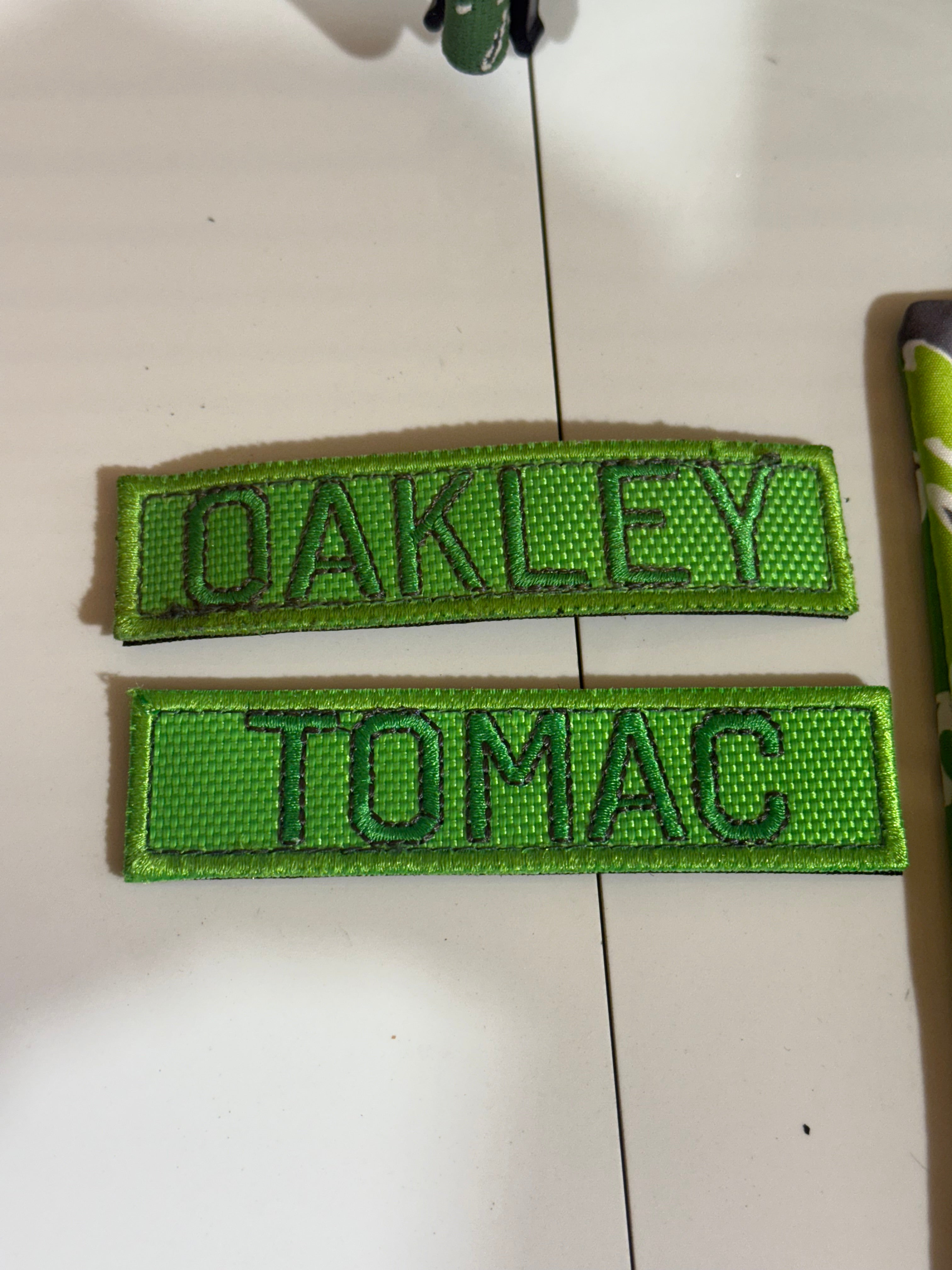 Used Rare Oakley Airbrake Eli Tomac Goggle “ Neon Camo ” - Clear Lens