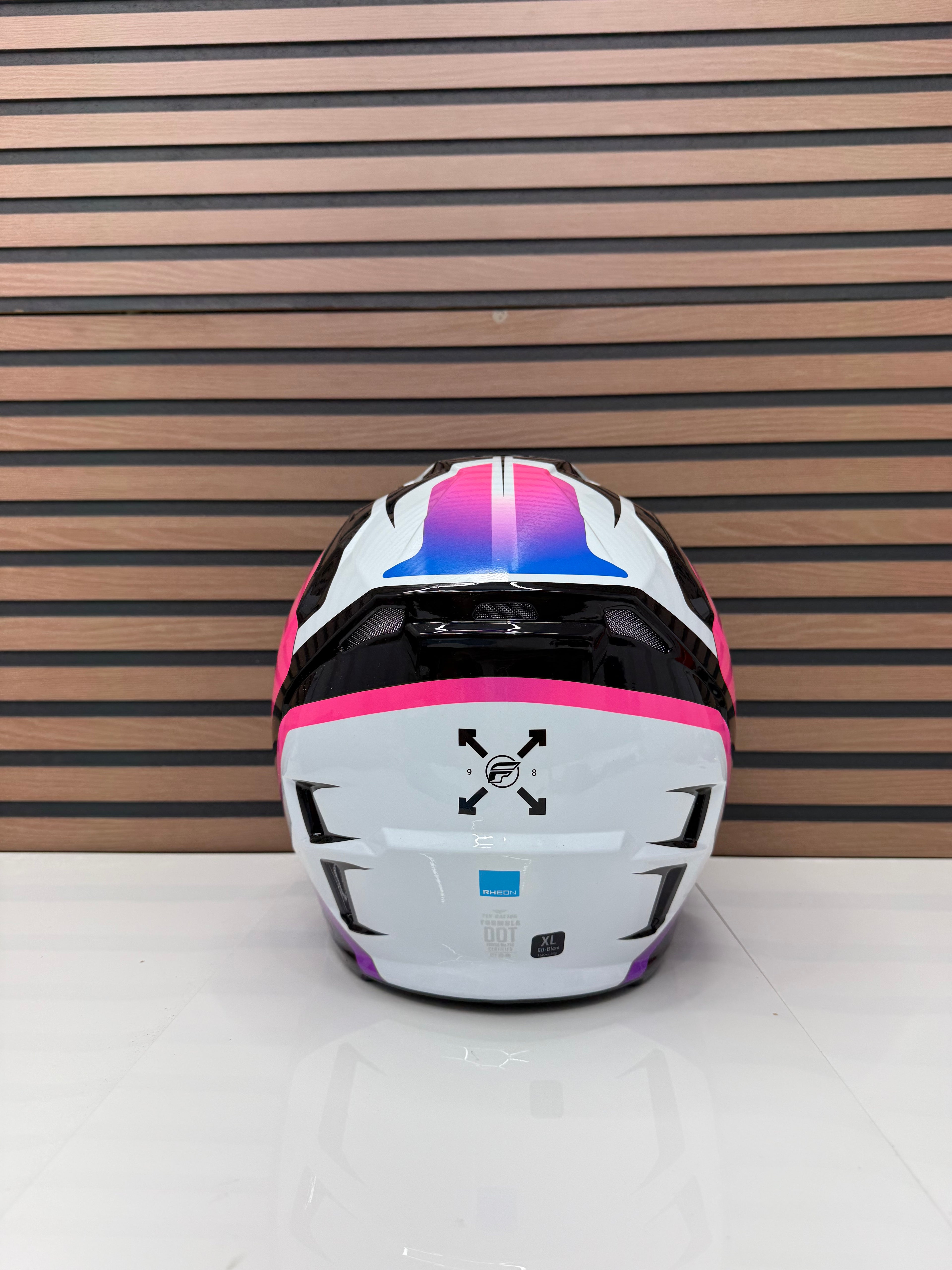 FLY RACING Formula CP Krypton Helmet - White/Black/Purple XL