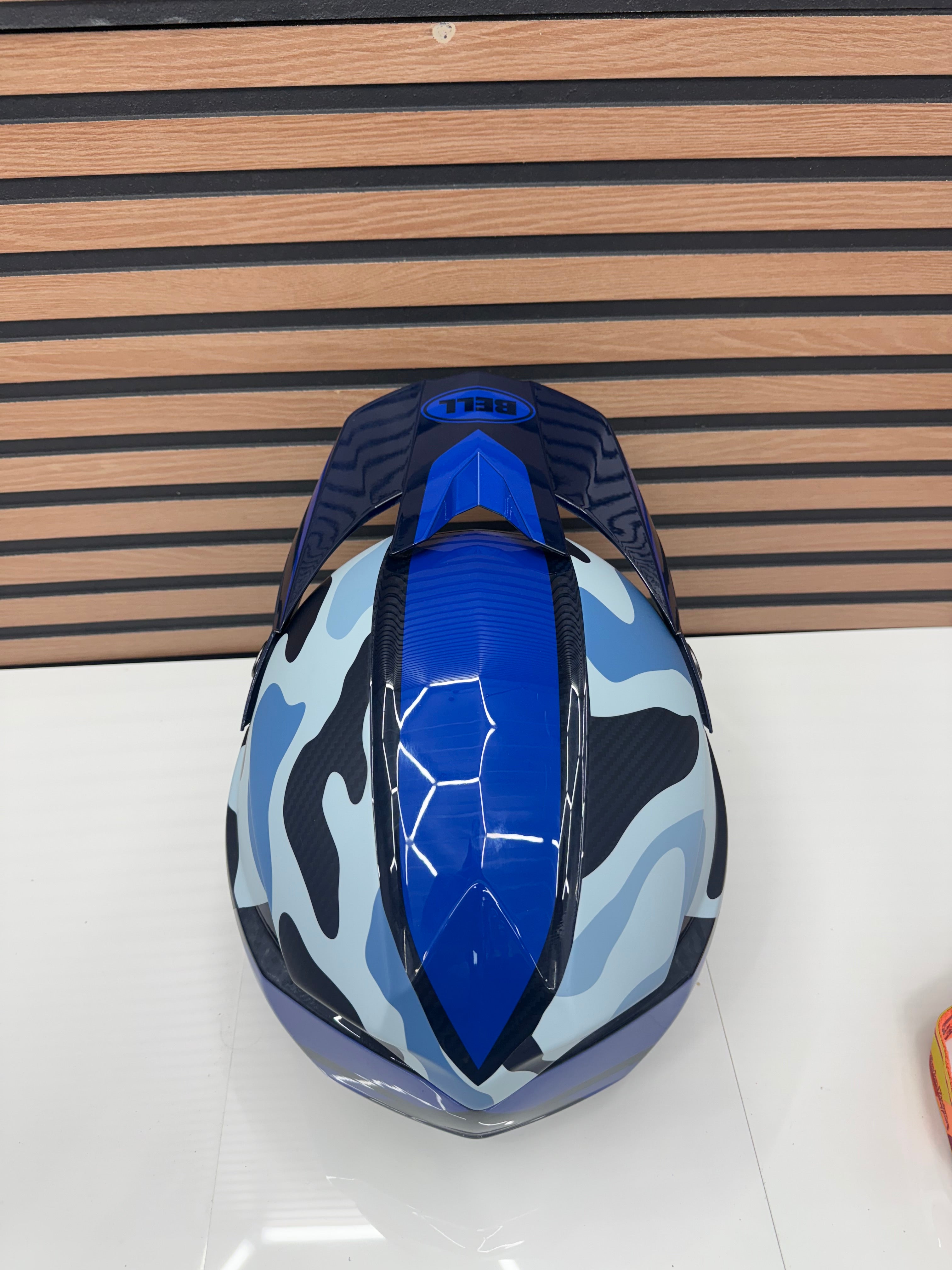 Like New - Bell Moto 10 Spherical Ferrandis Edition Helmet Blue / Black - XL