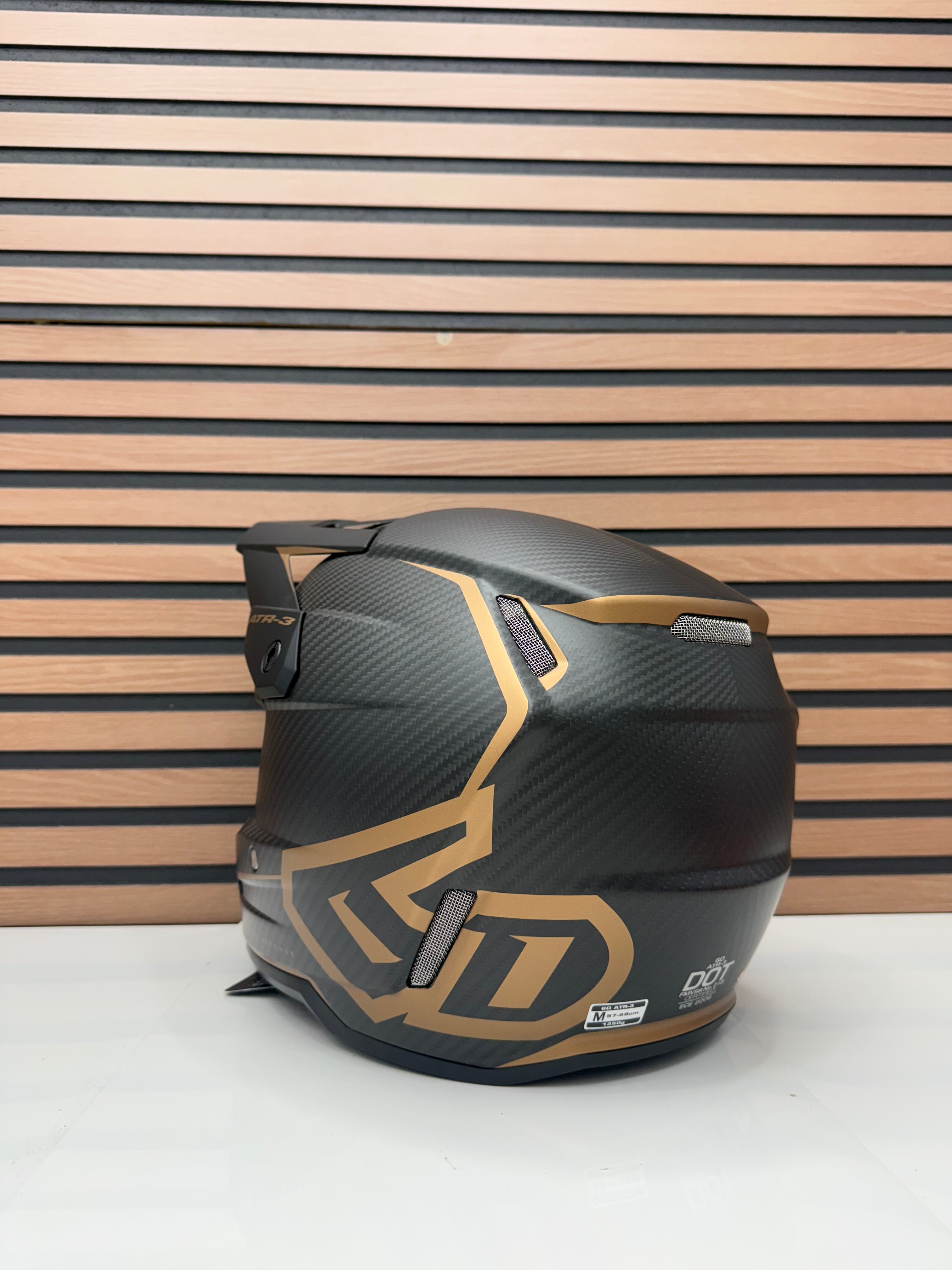 6D Helmets ATR-3 Helmet - Nova Matte Bronze / Black Carbon - Medium