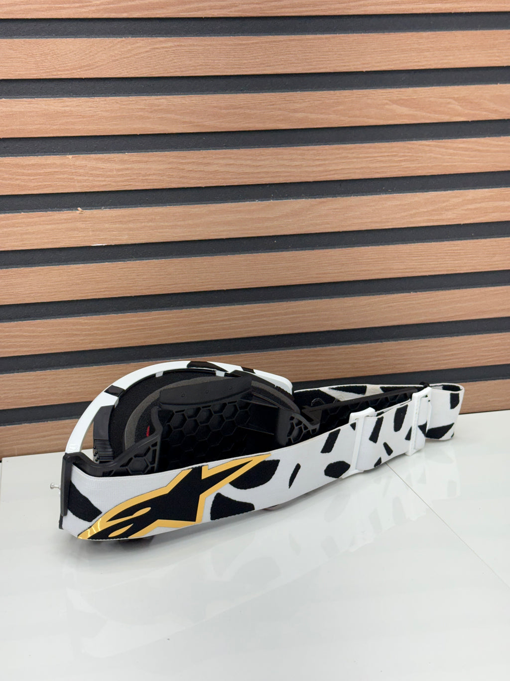 Alpinestars Supertech Corp Goggles Absolute Vision Black / White - Gold Mirror Lens