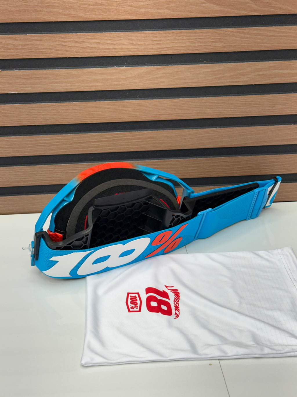 100% Armatic Goggle LE Lawrence 18 Blue / Red - Blue Mirror Lens