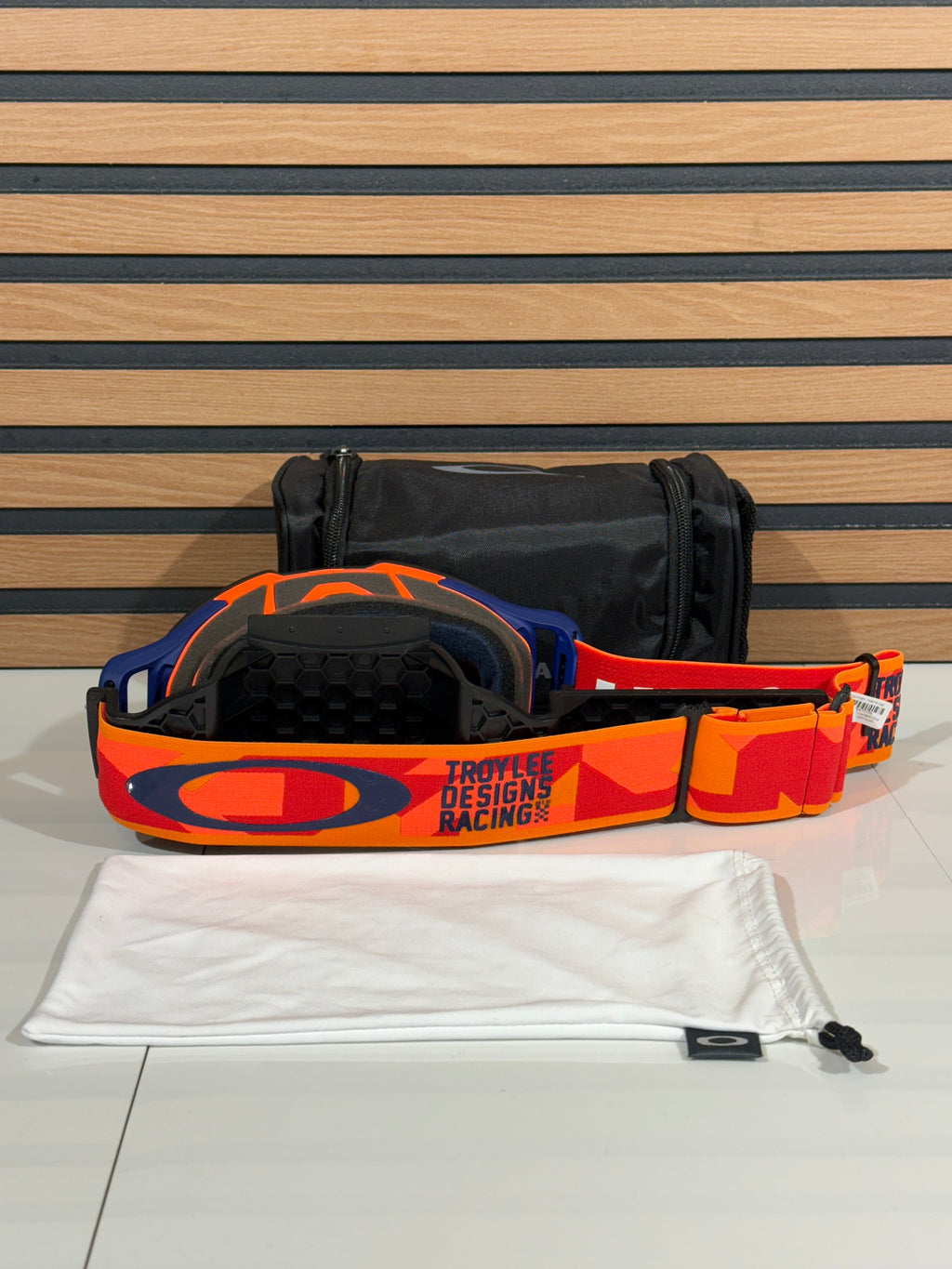 Oakley Front Line MX Goggles TLD Confetti Orange / Red - Red Prizm Lens