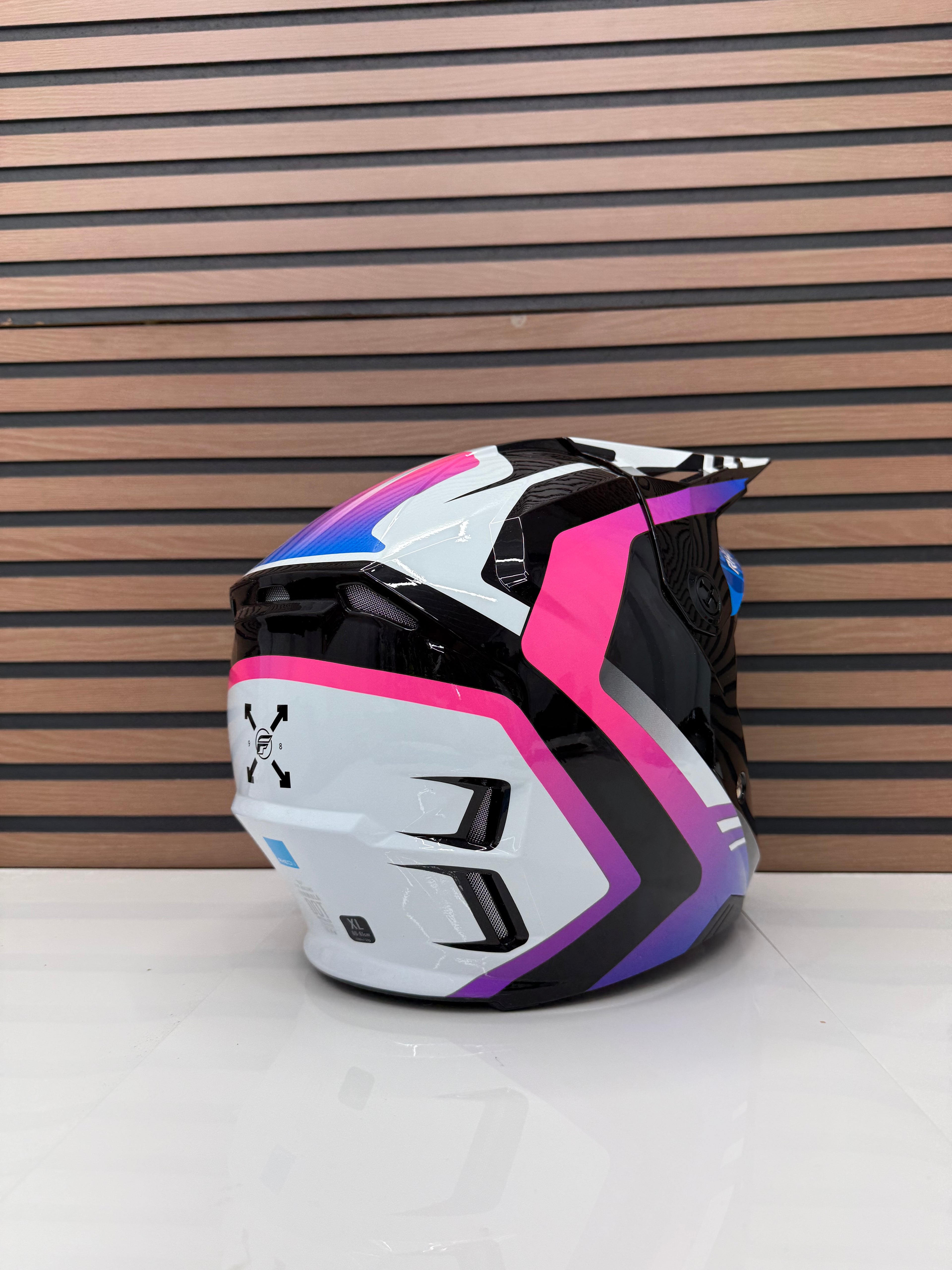 FLY RACING Formula CP Krypton Helmet - White/Black/Purple XL