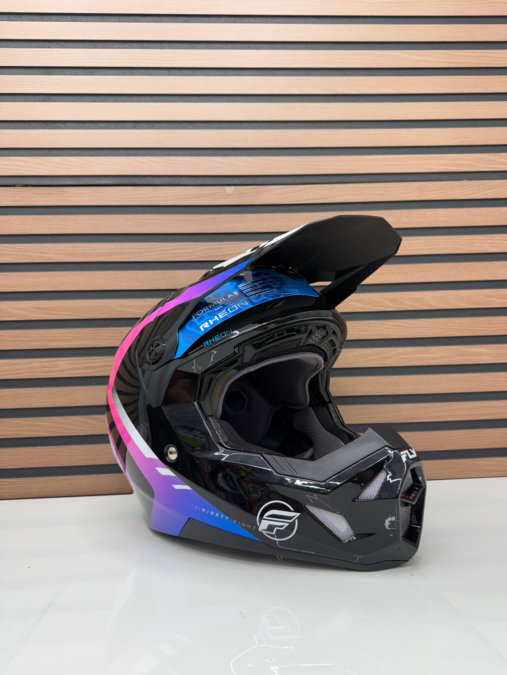 FLY RACING Formula CP Krypton Helmet - White/Black/Purple XL