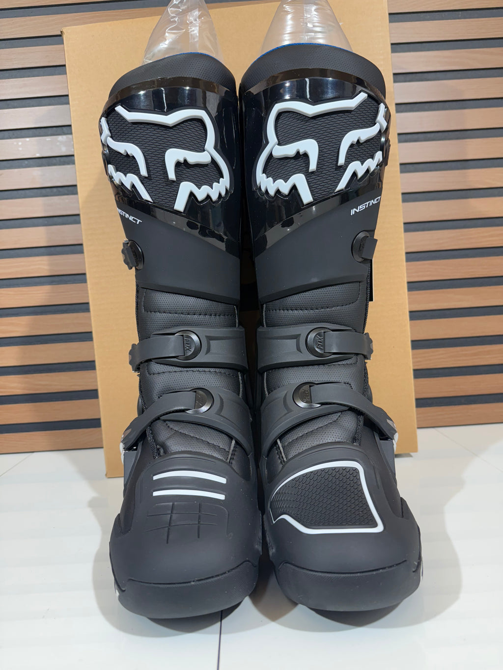 Fox Racing Instinct Motocross MX Boots Mens Size 11.5 Black / White