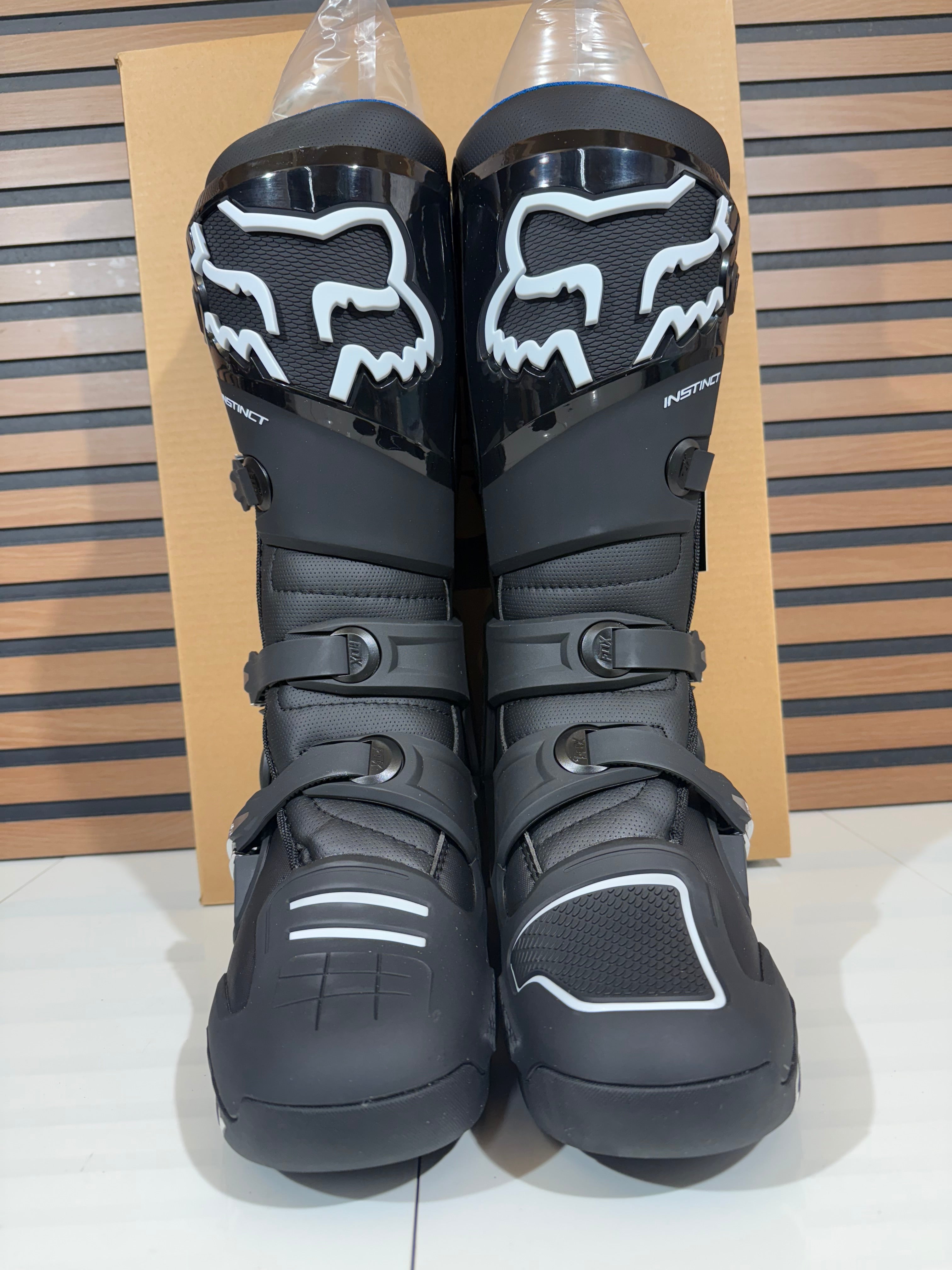Fox Racing Instinct Motocross MX Boots Mens Size 11.5 Black / White