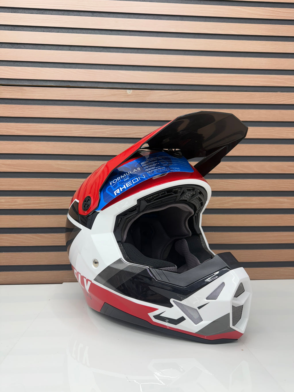 Open Box - FLY RACING Formula CP Rush Helmet - Red / White - Medium