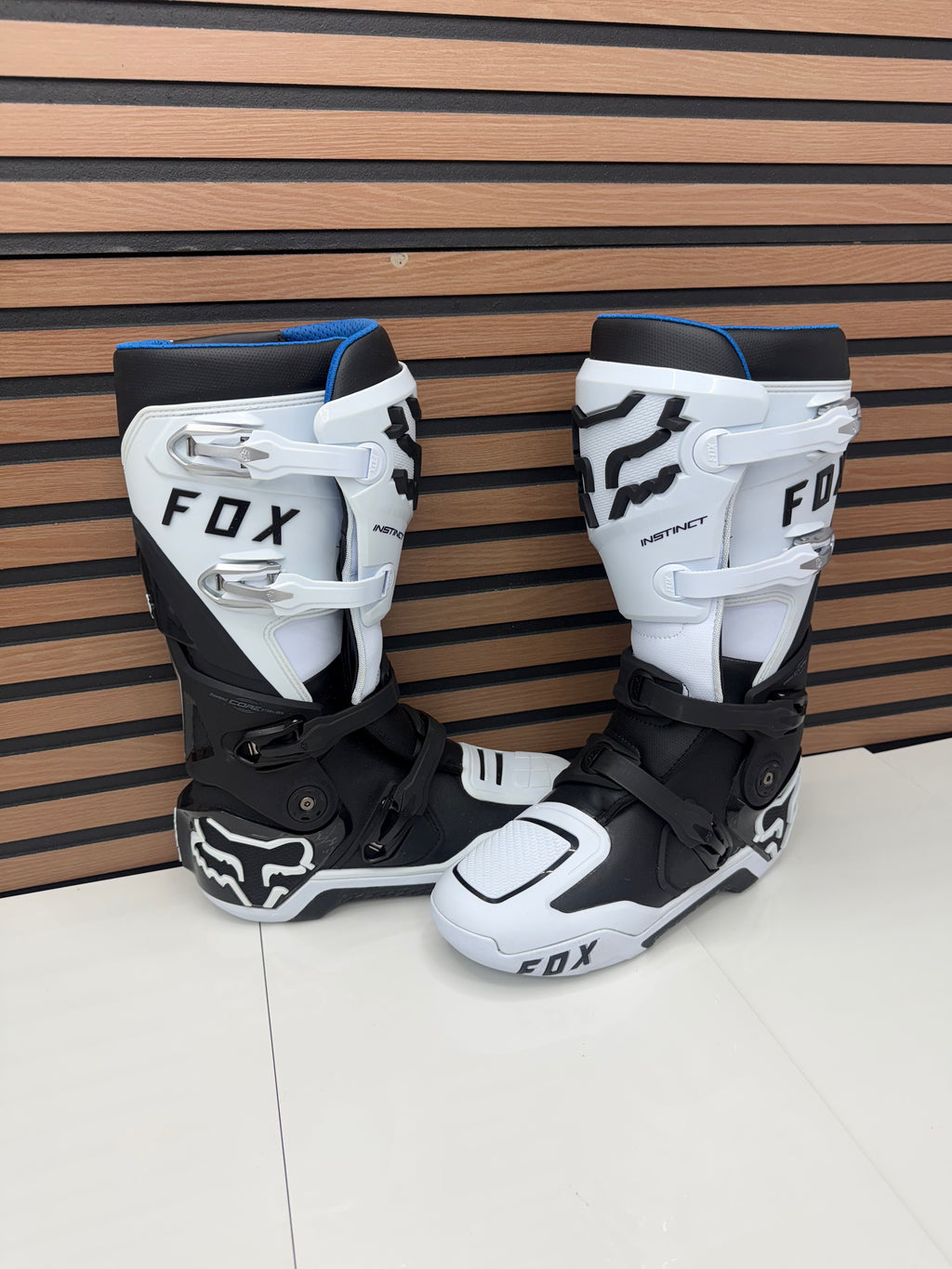 Fox Racing Instinct Motocross MX Boots Mens Size 12 Black / White