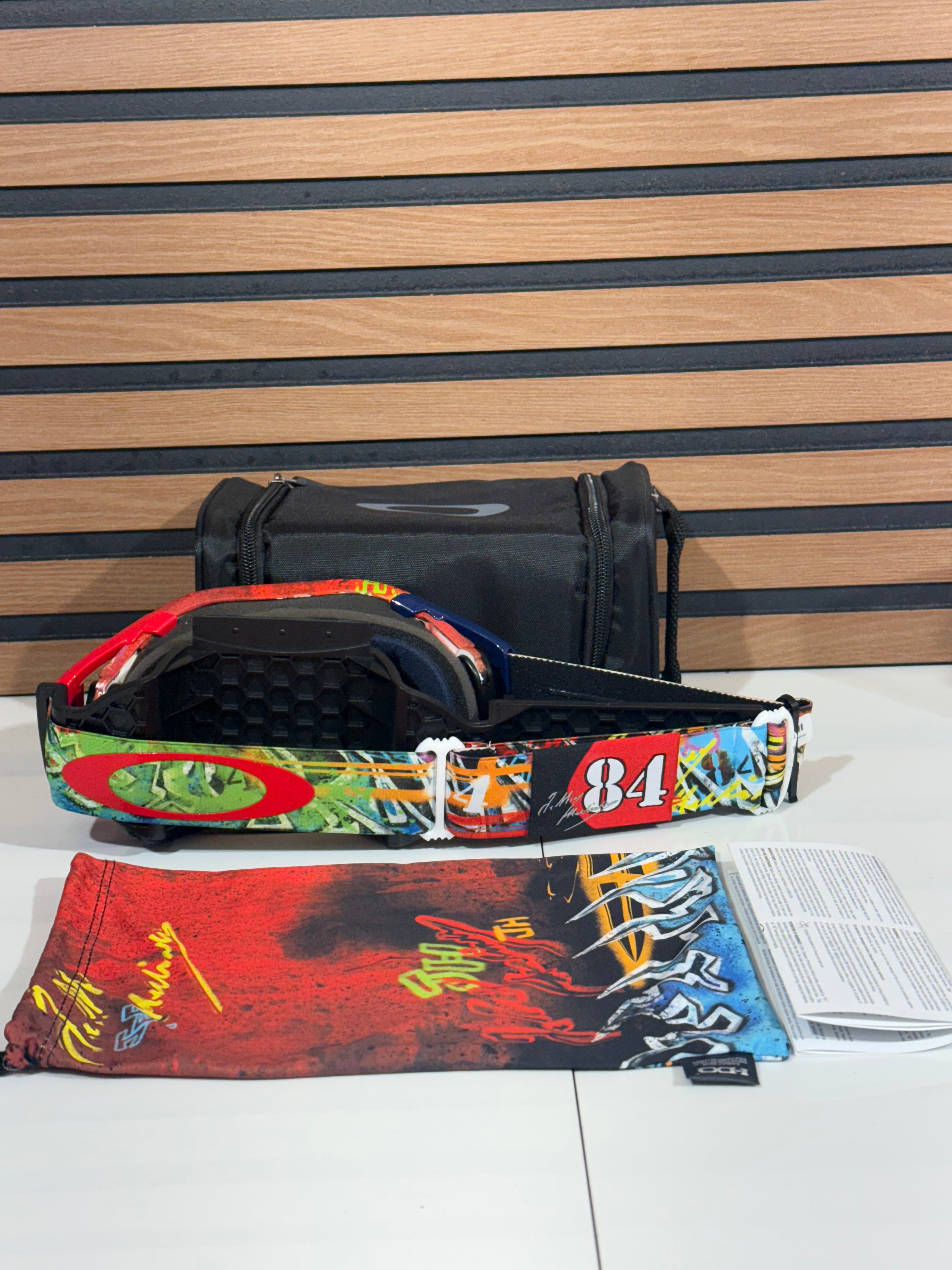 Oakley Airbrake Jeffrey Herlings Graffito Red / Blue - Prize Torch Lens