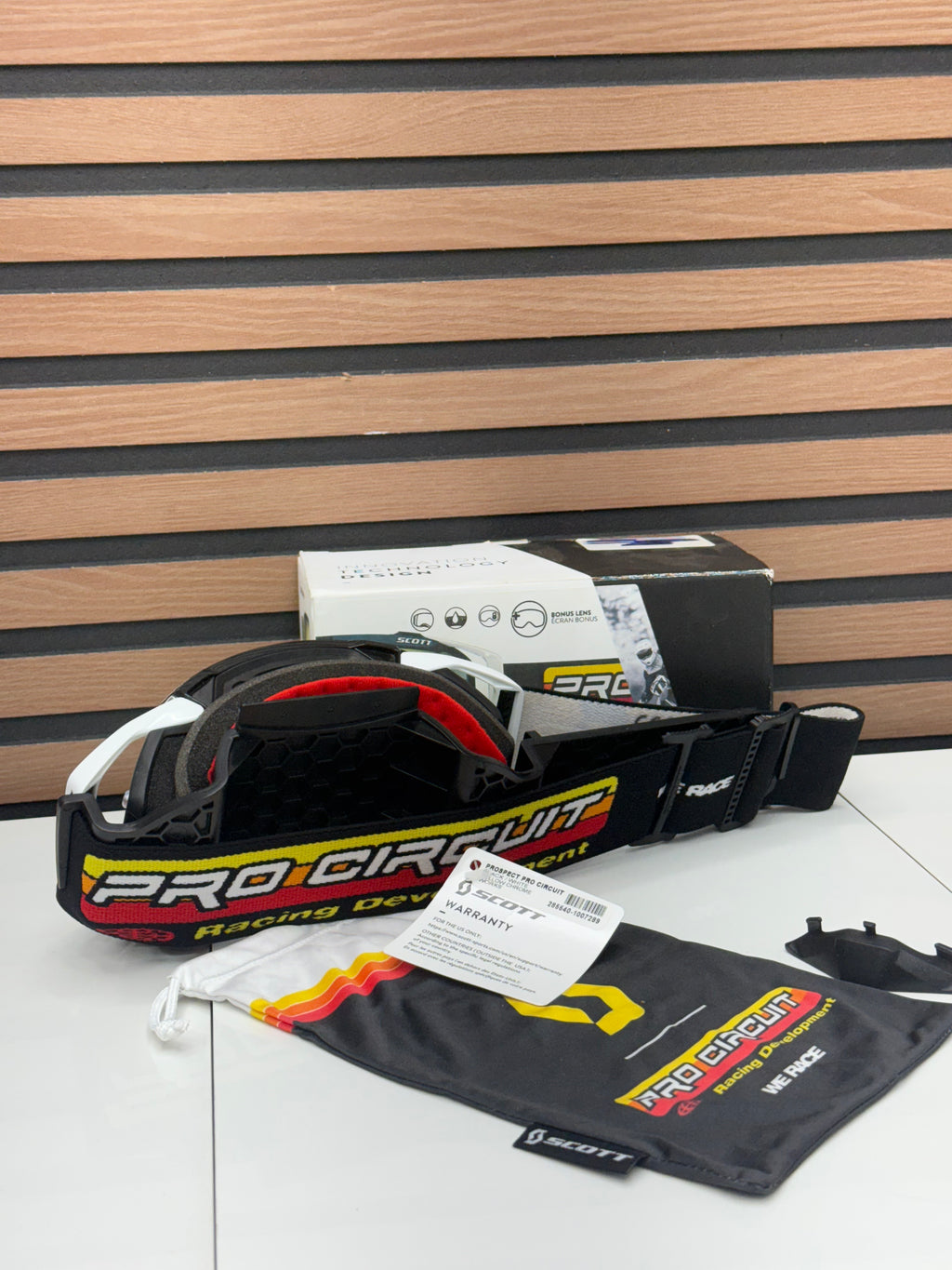 Pro Circuit X Scott Prospect MX Goggle Black / Yellow - Gold Mirror Lens