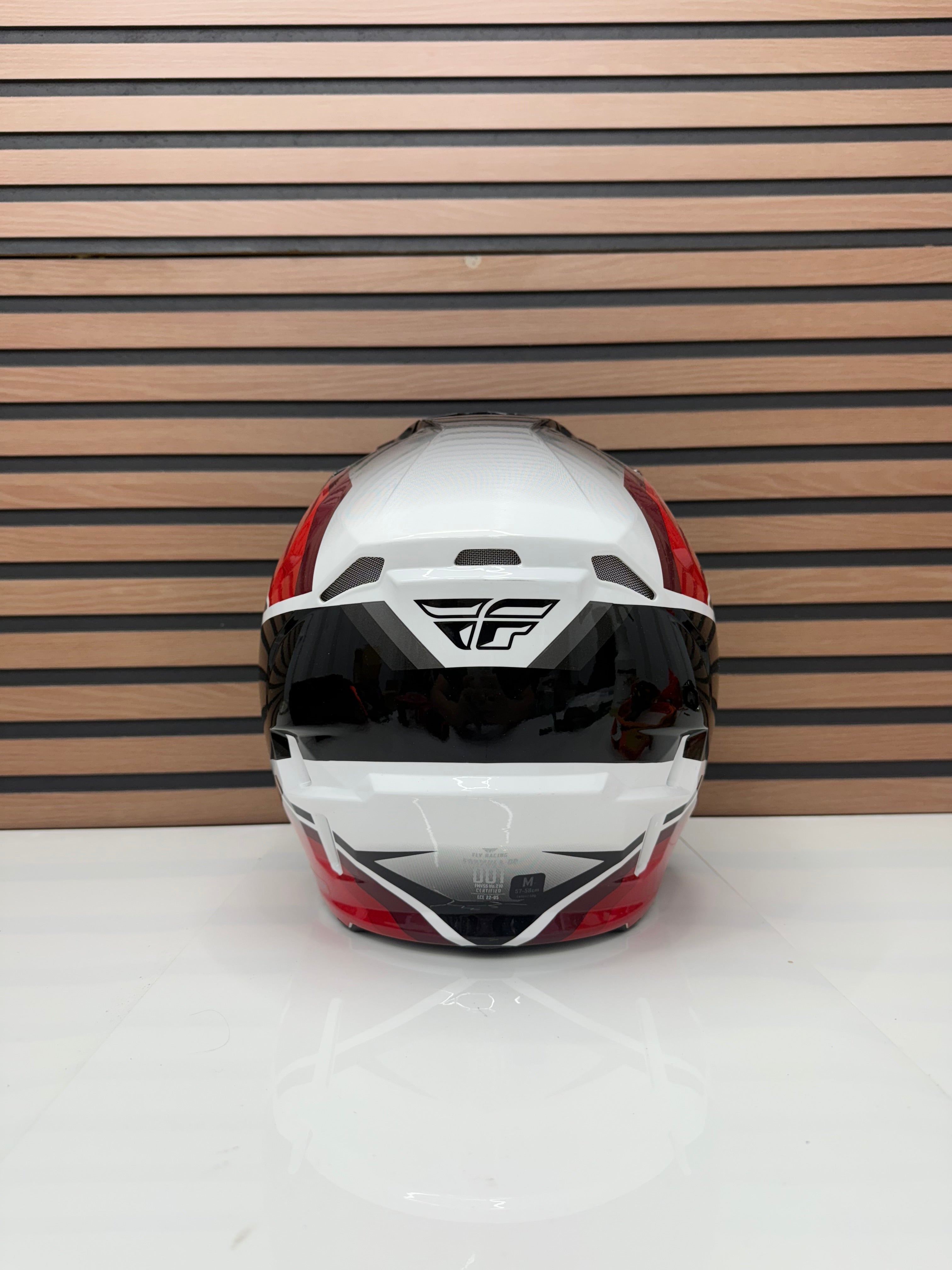 Open Box - FLY RACING Formula CP Rush Helmet - Red / White - Medium