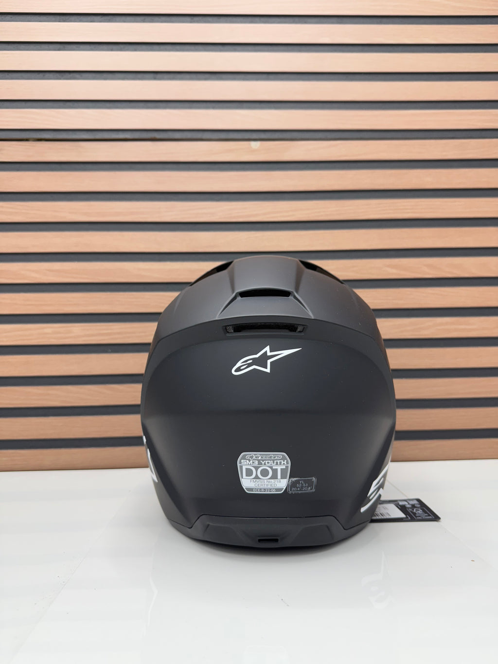 Alpinestars Youth SM3 Solid Helmet - Youth Large - Black