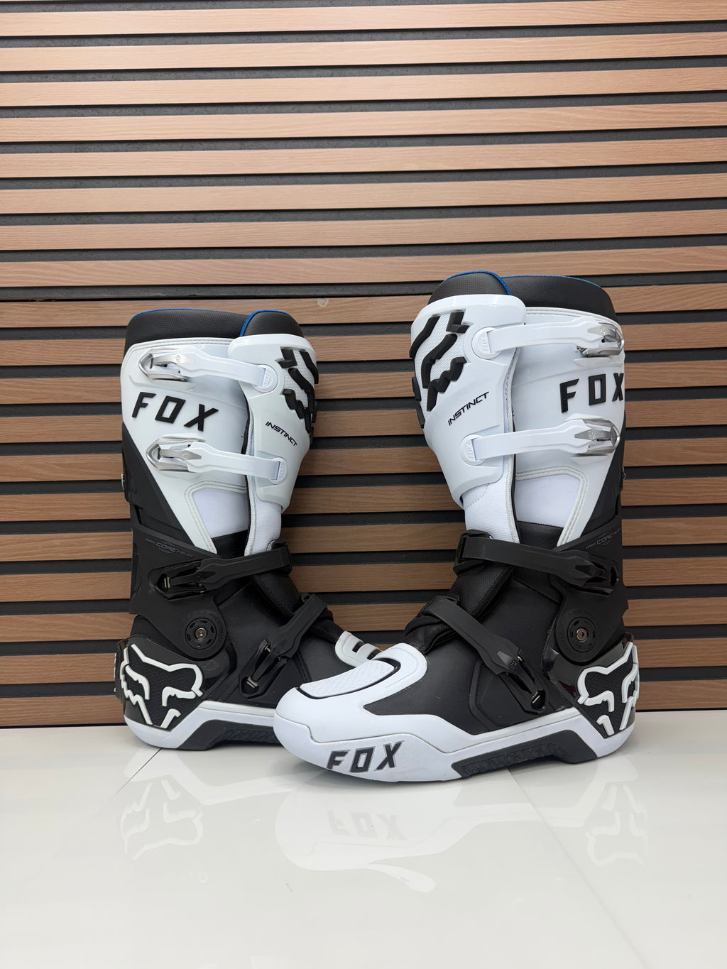 Fox Racing Instinct Motocross MX Boots Mens Size 12 Black / White