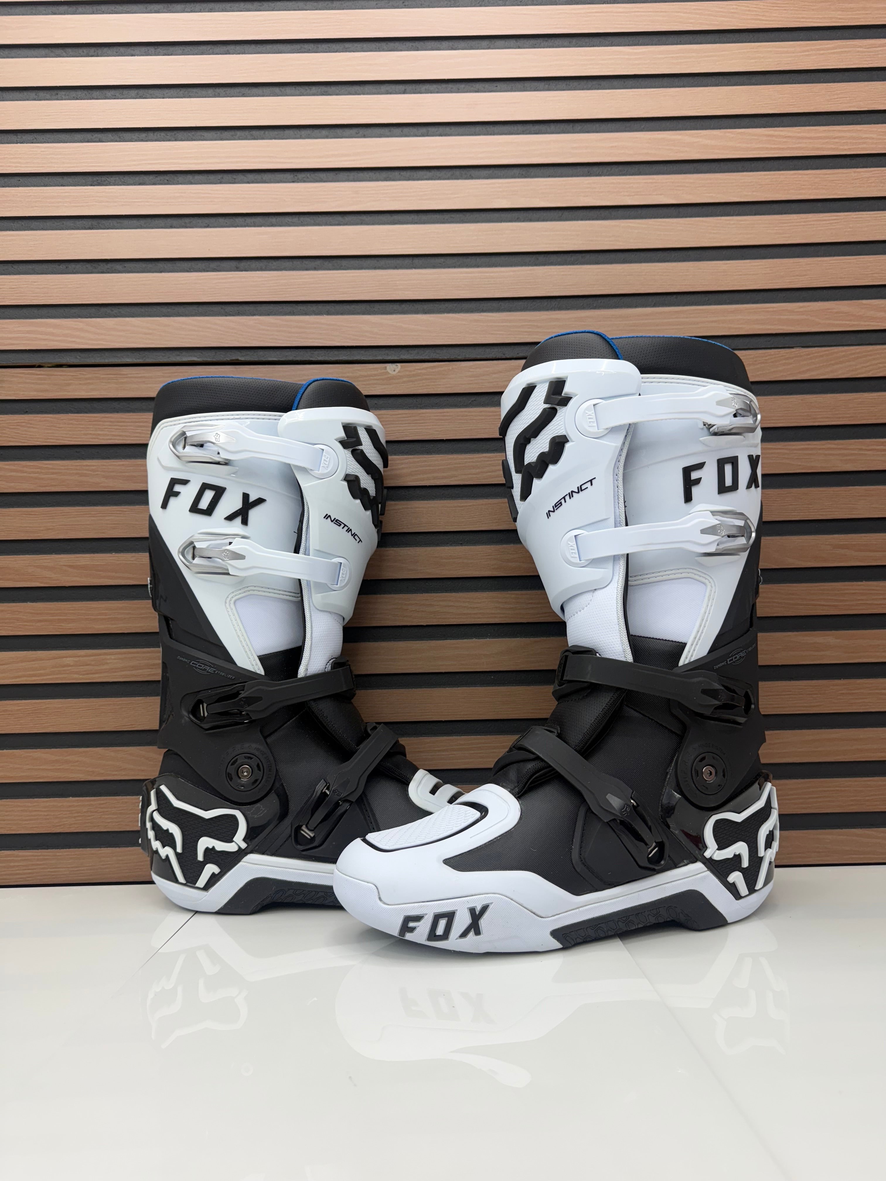 Fox Racing Instinct Motocross MX Boots Mens Size 12 Black / White