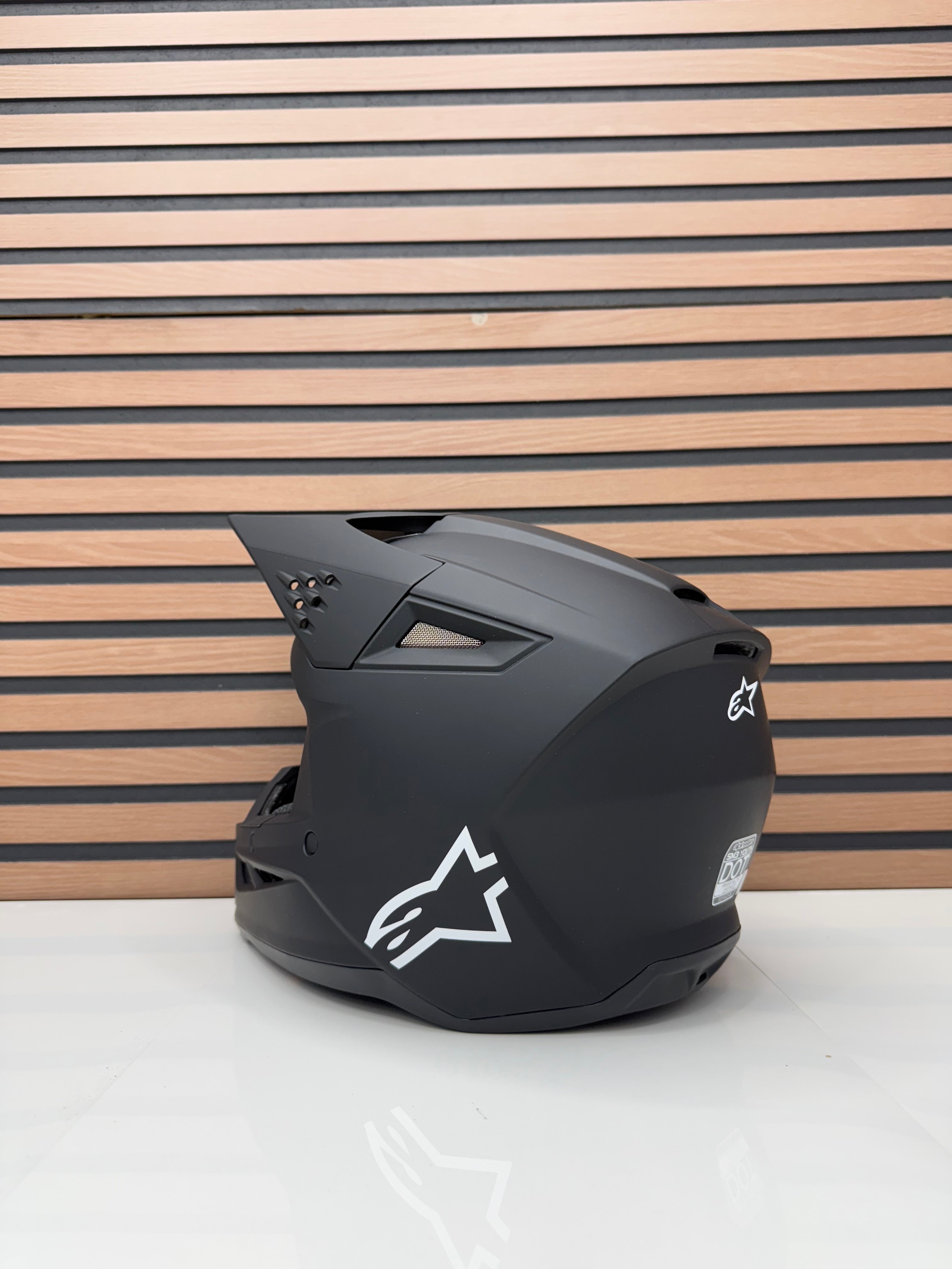 Alpinestars Youth SM3 Solid Helmet - Youth Large - Black