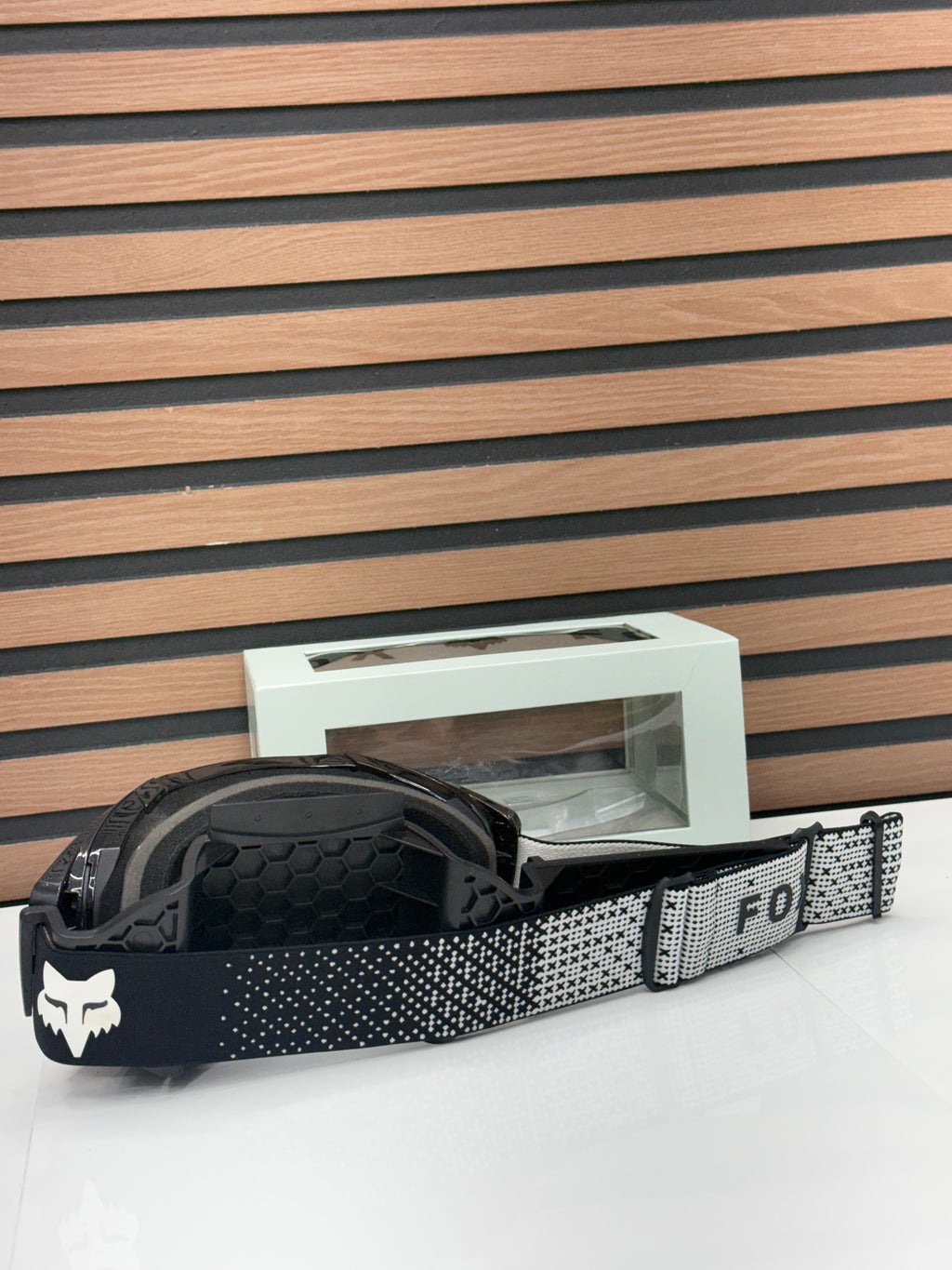 Fox Racing Vue Core Goggles - Black / White - Mirror Lens