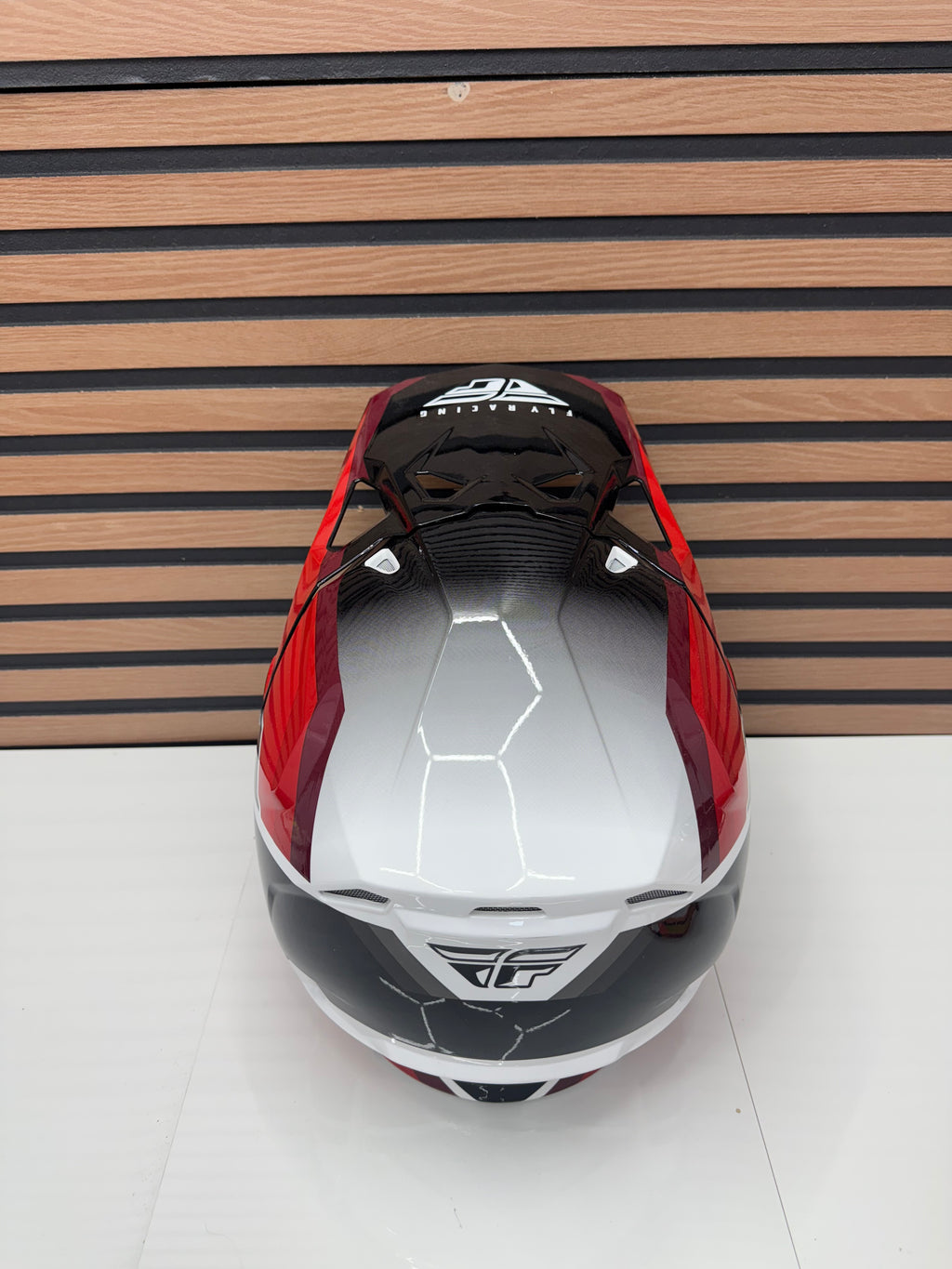 Open Box - FLY RACING Formula CP Rush Helmet - Red / White - Medium