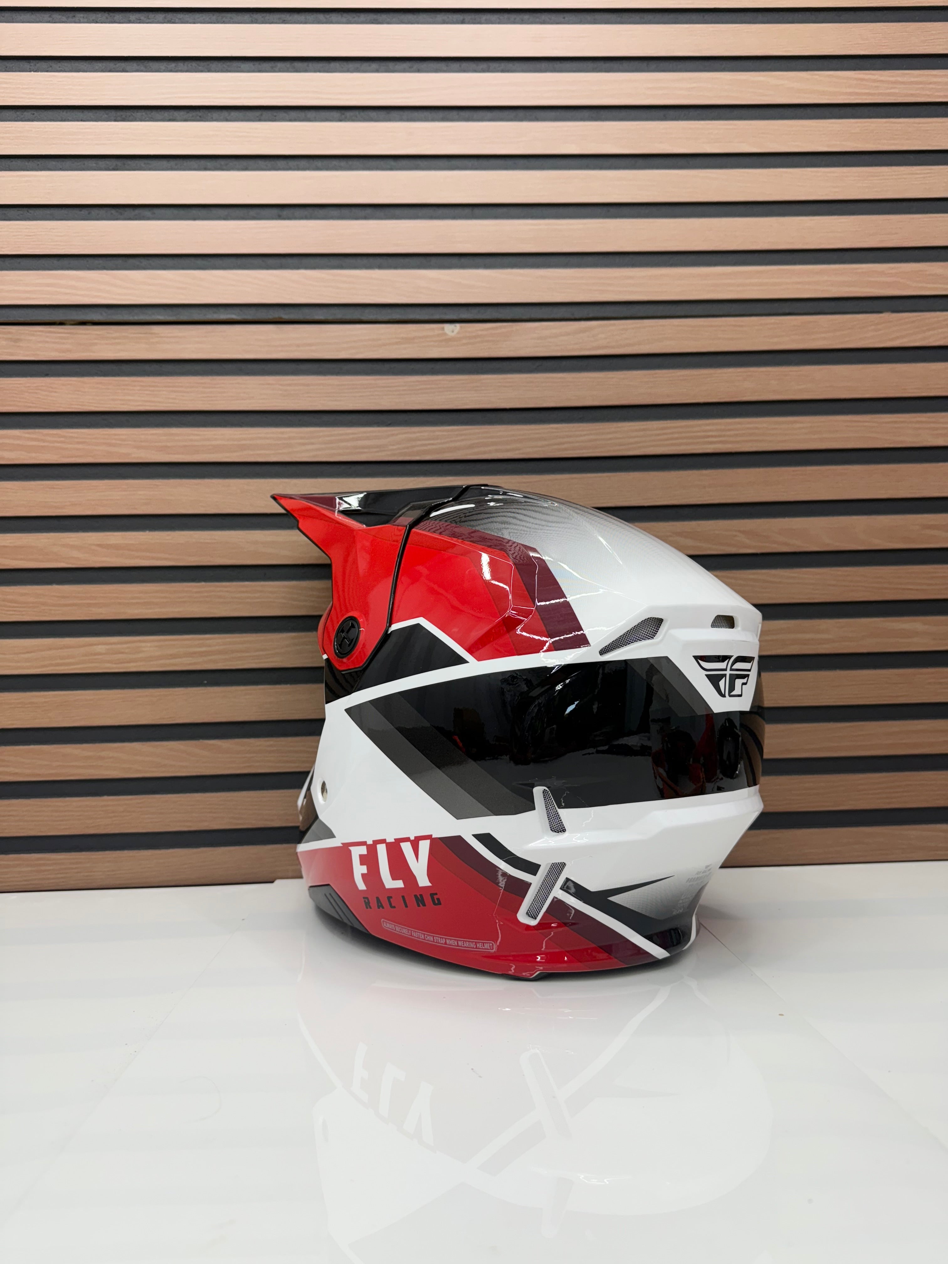 Open Box - FLY RACING Formula CP Rush Helmet - Red / White - Medium