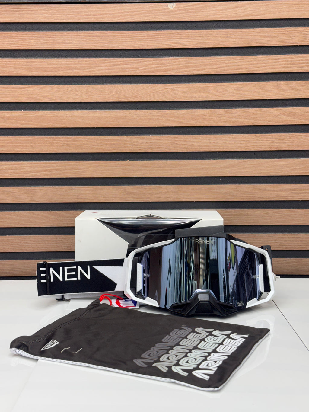 Renen X 100% Armega Starbled Bronze / Black - Silver Lens Goggles
