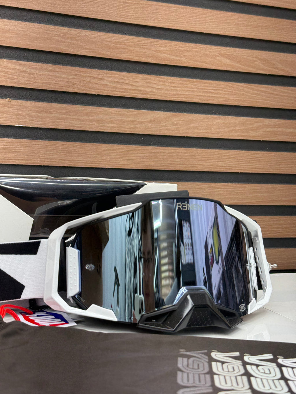 Renen X 100% Armega Starbled Bronze / Black - Silver Lens Goggles