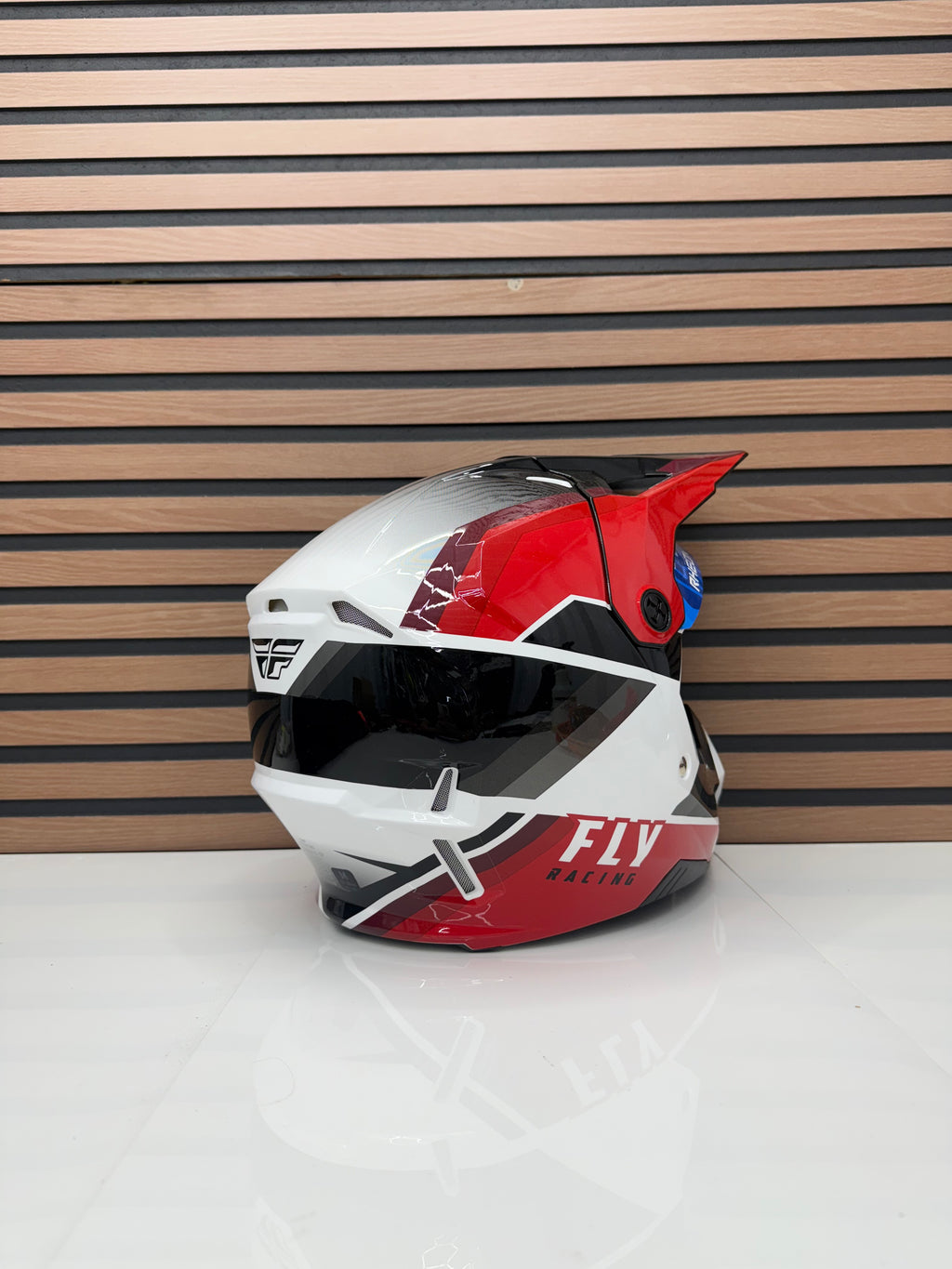 Open Box - FLY RACING Formula CP Rush Helmet - Red / White - Medium