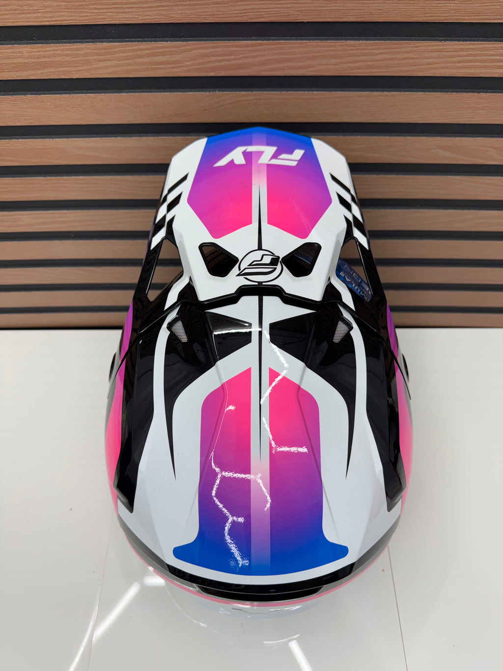 FLY RACING Formula CP Krypton Helmet - White/Black/Purple XL