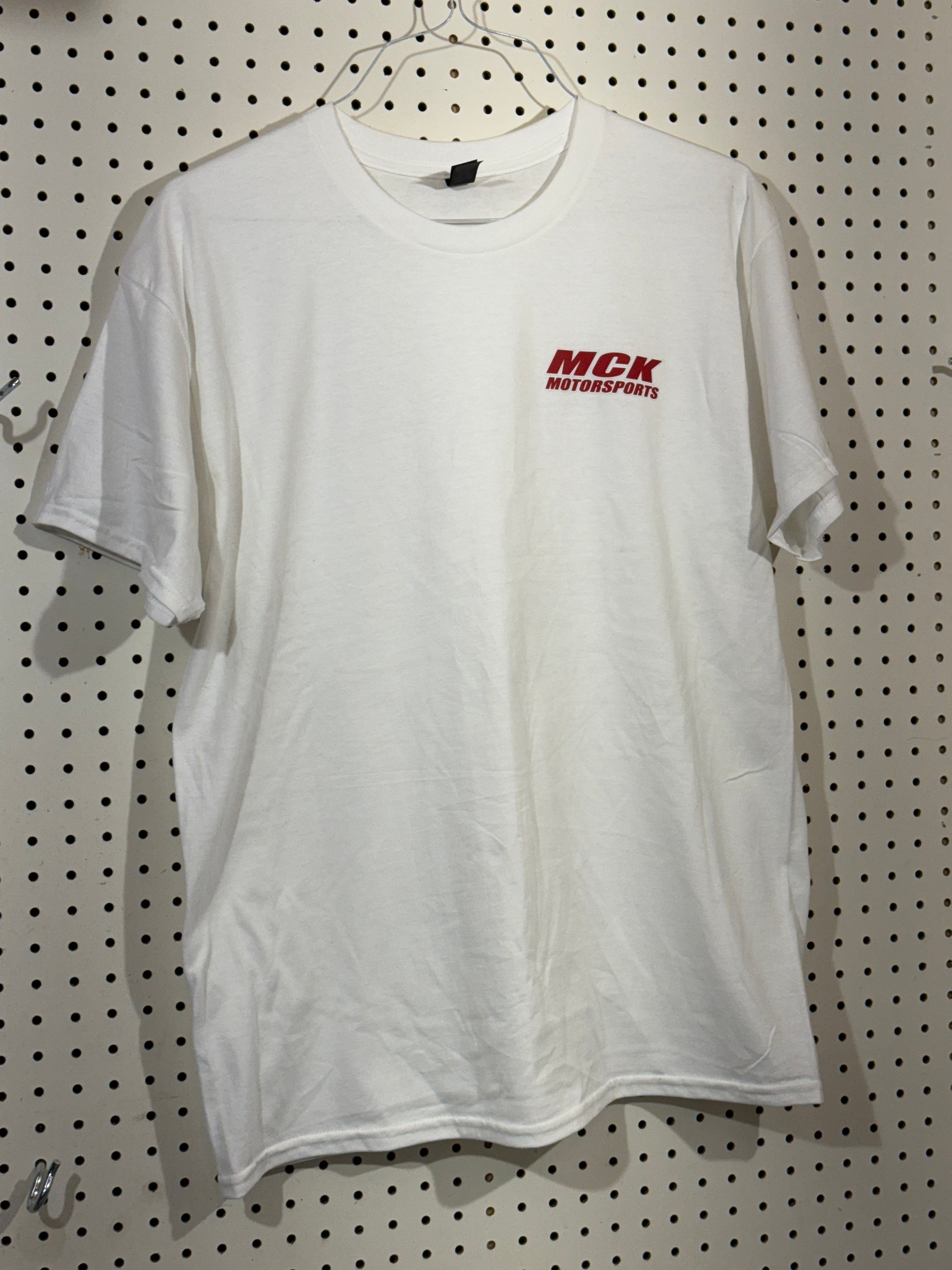 MCK MOTORSPORTS T Shirt White Size Men’s Large